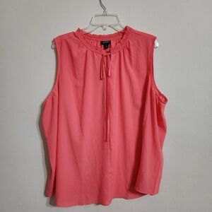 A.N.A. Coral Sleeveless Blouse, NWT, Size 2X